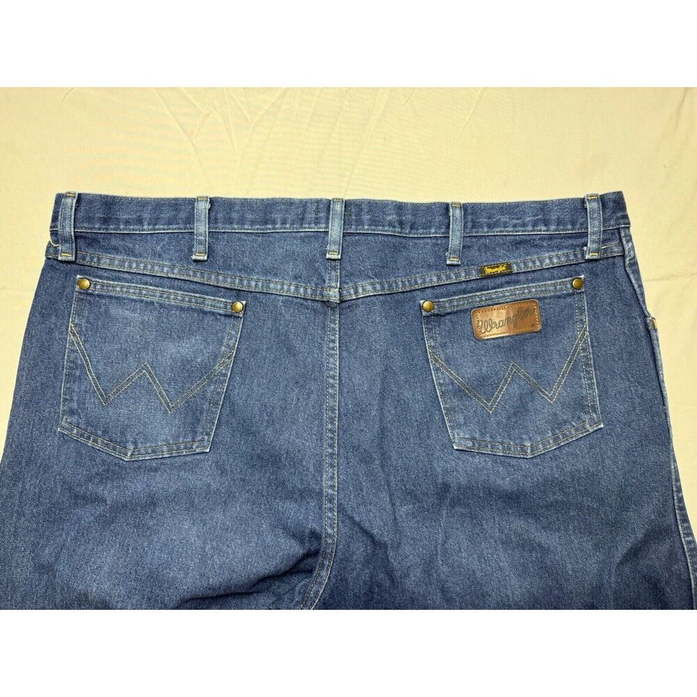 Wrangler Men's 47MWZ Regular Fit Straight Leg Western Blue Jeans - Size 44x30 - Picture 3 of 7